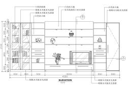 【设计图纸】客厅设计施工图050B(精选CAD图例)
