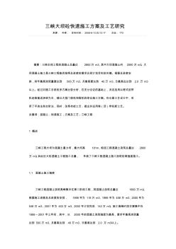 三峡大坝砼快速施工方案及工艺研究 (2)