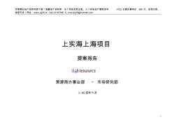 上实海上海房地产项目提案报告