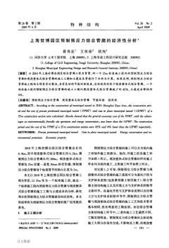 上海世博园区预制预应力综合管廊的经济性分析