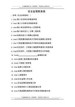 上海安全监理规程规定用表
