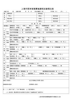 上海既有玻璃幕墙建筑巡查情况记录表