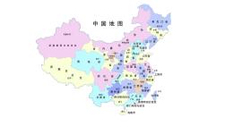中国地图平面图(高清)