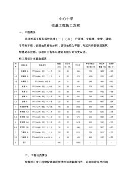 中心小学管桩桩基施工方案