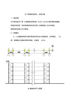 主厂房钢结构制作、安装方案 (2)