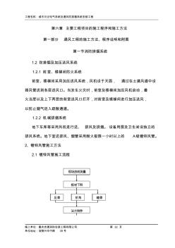 主要工程项目的施工程序和施工方法