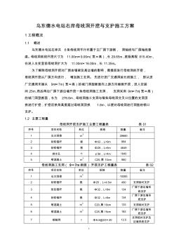 烏東德水電站右岸母線洞開挖與支護施工方案