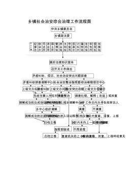 乡镇社会治安综合治理工作流程图