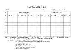 人工挖孔桩工程量计算表及计算公式 (2)