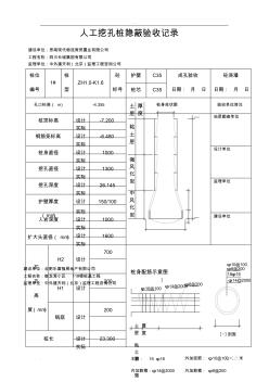 人工挖孔桩隐蔽验收记录 (6)