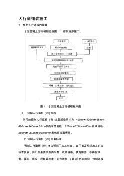 人行道铺装施工