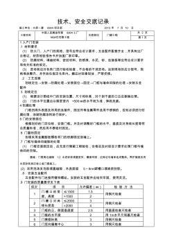 入户门防火门技术交底