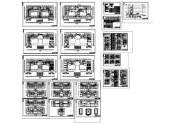 全套办公楼强电电气设计施工CAD图