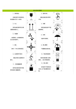 十二种常见指示性标志图例