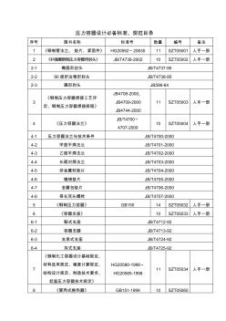 压力容器设计必备标准、规范