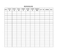 原材料进场报验台账