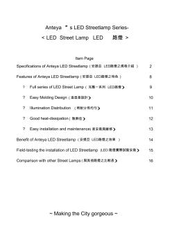 台湾LED路灯产品手册