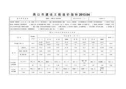 周口市建设工程造价指标(2)