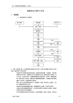 圆管柱加工制作设计,组织工艺流程图 (2)