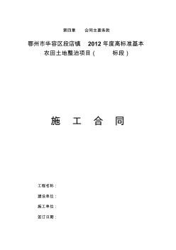 土地开发整理项目工程施工合同 (3)