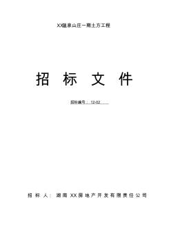 土石方工程招标文件 (2)