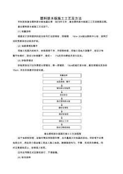 塑料排水板施工工艺及方法