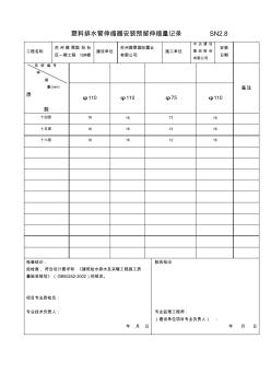 塑料排水管伸縮器安裝預(yù)留伸縮量記錄SN2 (2)