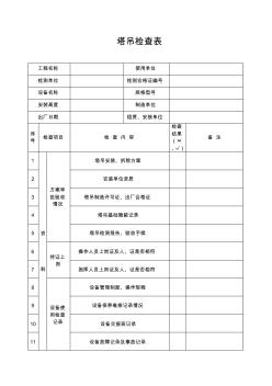 塔吊检查表 (2)