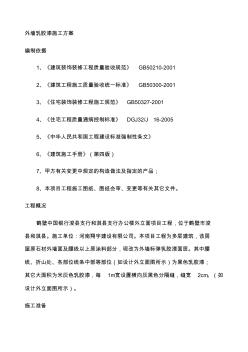 外墻乳膠漆施工方案復(fù)習(xí)課程