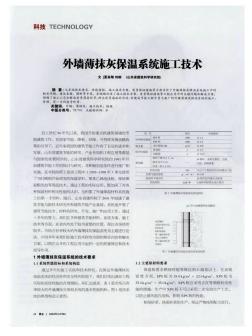 外墻薄抹灰保溫系統(tǒng)施工技術(shù)