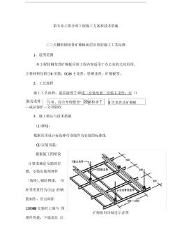 天棚轻钢龙骨矿棉板面层吊顶的施工工艺标准(20201028130623)
