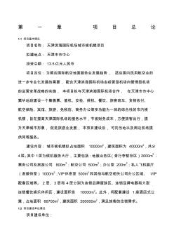 天津滨海国际机场城市候机楼项目建议书上传版