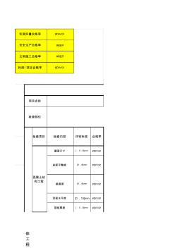 实测实量评分表(含安全文明)