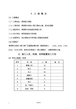 实用方案专项方案施工组织设计------青海桥头铝电二期电工程挡土墙、道路施工组织设计方案 (2)