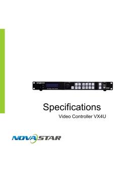 小间距LED大屏拼接控制器和矩阵诺瓦科技VX4U技术文档规格书