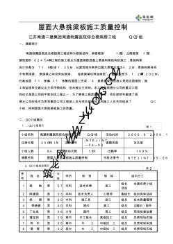 屋面大懸挑梁板施工質量控制 (3)