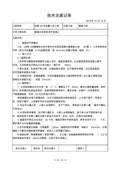 屋面水泥砂浆找平层施工 (2)