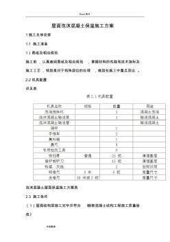 屋面泡沫混凝土保温工程施工设计方案