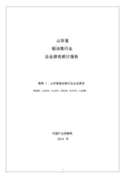 山东省铝冶炼企业名录