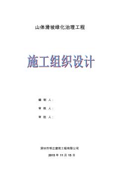 山體滑坡施工組織設(shè)計(jì)方案 (2)