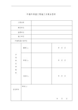 岩棉板外墙保温工程施工组织设计方案