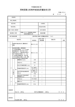市政2019統(tǒng)表(Excel版)完善版市政驗(yàn)_橋-12預(yù)制混凝土樁制作檢驗(yàn)批質(zhì)量驗(yàn)收記錄