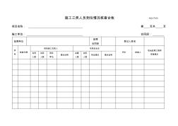 市政公用工程监理安全台帐