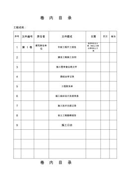 市政工程资料目录混凝土路面 (2)