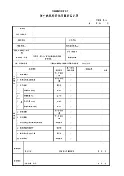 市政验_通-24强夯地基检验批质量验收记录