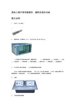 弱电工程中常用接插件辅料及相关设备(20201012201714)