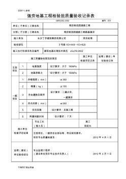 强夯地基工程检验批质量验收记录表 (2)