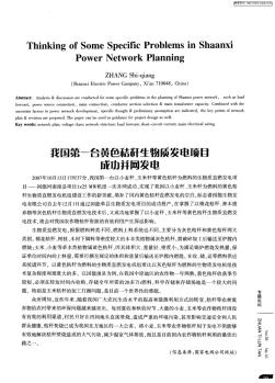 我国第一台黄色秸秆生物质发电项目成功并网发电