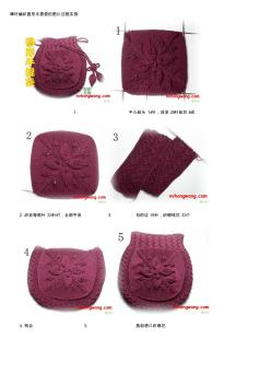 手工棒针编织手提袋的图片过程实例