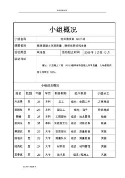 提高混凝土外觀質(zhì)量,QC小組活動記錄文本